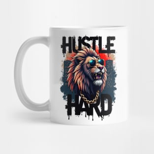 Hustle hard - Hustle hard: Fierce Lion Street Style Mug